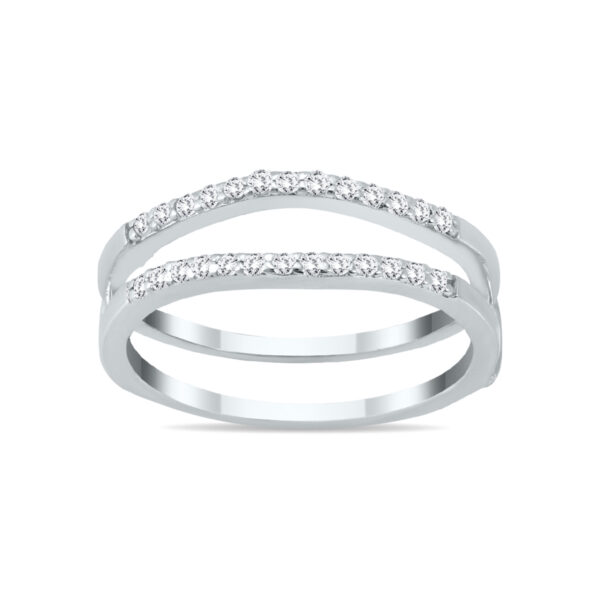 1/4 Carat TW Diamond Insert Ring in 10K White Gold- RGF57548