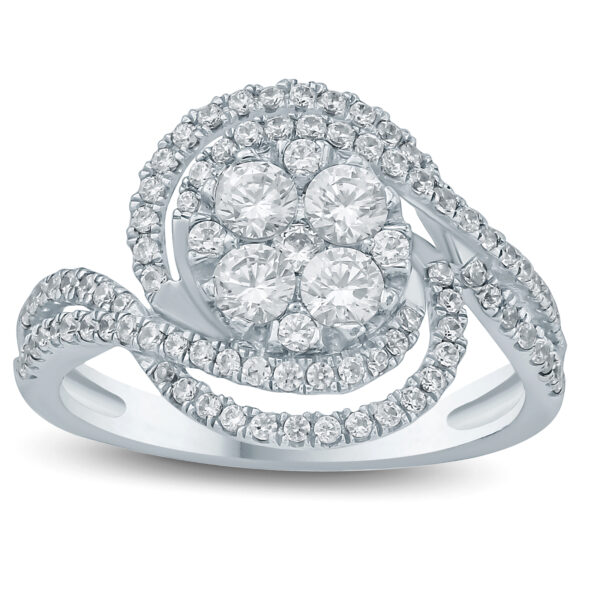 1 Carat TW Diamond Isabella Ring in 10K White Gold- RGF57742
