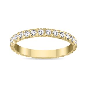 1 3/8 Carat TW Diamond Eternity Wedding Band in 14K Yellow Gold- RGF59721