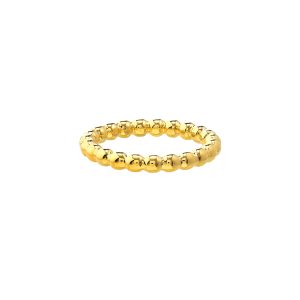 14K Solid Yellow Gold Bead Ring- RGF61490