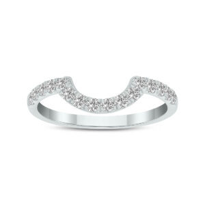 3/8 Carat TW Lab Grown Diamond Wedding Band in 14K White Gold- RGF62263LD