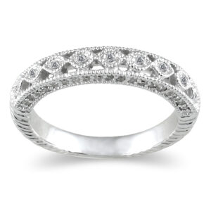 1/2 Carat TW Diamond Wedding Band in 14K White Gold- RGF7270
