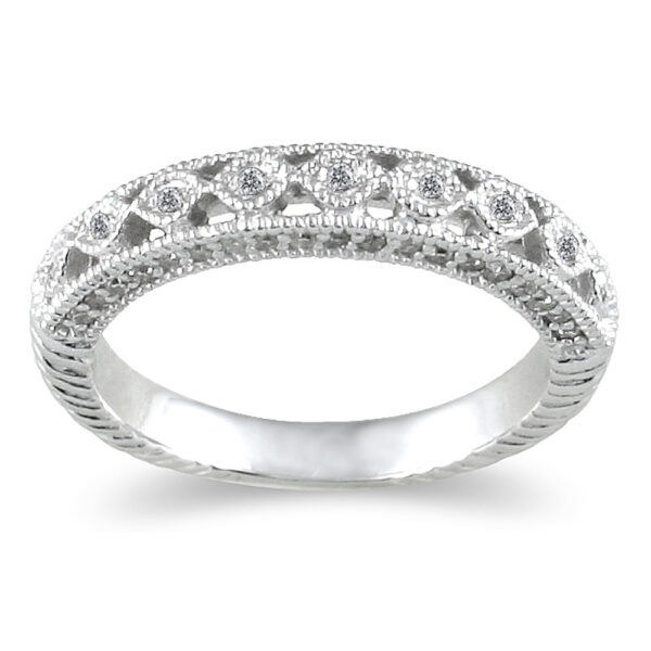 1/2 Carat TW Diamond Wedding Band in 14K White Gold- RGF7270