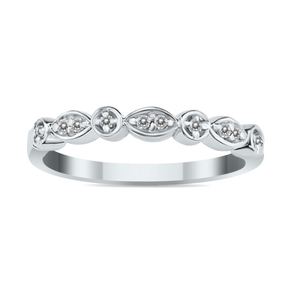 10kt White Gold and Diamond Promise Ring- RGF8151