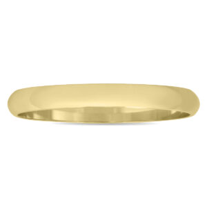 2mm Domed Wedding Band in 10K Yellow Gold- WBU20012