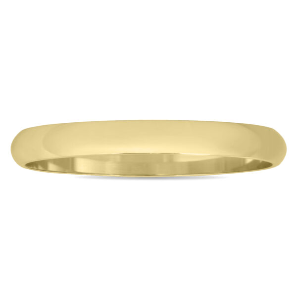 2mm Domed Wedding Band in 10K Yellow Gold- WBU20012