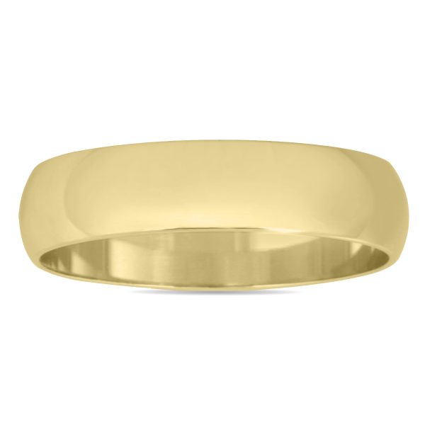4mm Domed Wedding Band in 10K Yellow Gold- WBU20014