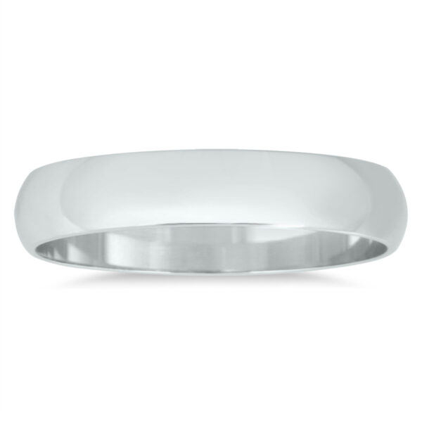 3mm Domed Wedding Band in 14K White Gold- WBU20016