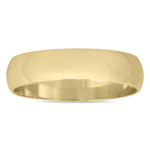 4mm Domed Wedding Band in 14K Yellow Gold- WBU20024