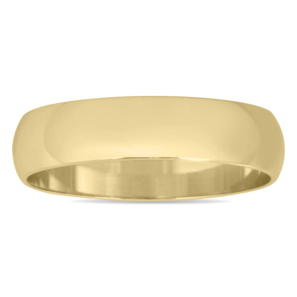 4mm Domed Wedding Band in 14K Yellow Gold- WBU20024