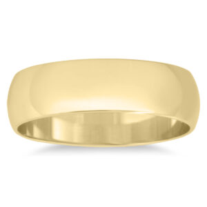 5mm Domed Wedding Band in 14K Yellow Gold- WBU20025