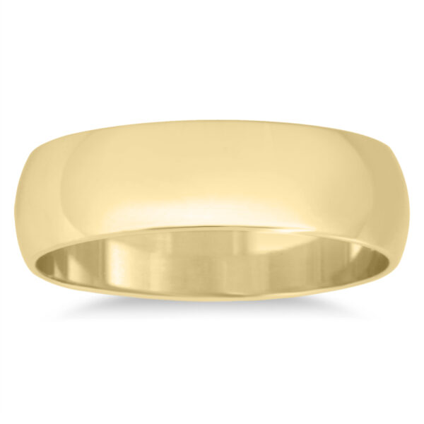 5mm Domed Wedding Band in 14K Yellow Gold- WBU20025