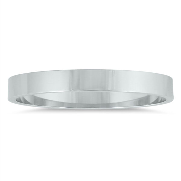 2mm Flat Wedding Band in 14K White Gold- WBU20053