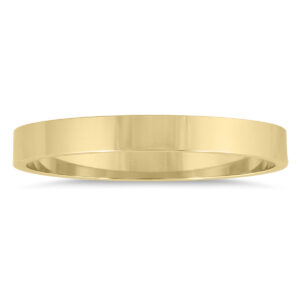 2mm Flat Wedding Band in 14K Yellow Gold- WBU20063