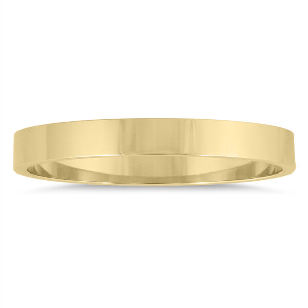 2mm Flat Wedding Band in 14K Yellow Gold- WBU20063