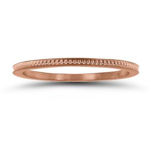 Thin 1MM Wedding Band in 14K Rose Gold- WBU58815