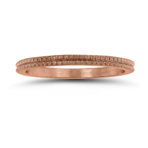 1.5MM Thin Beaded Wedding Band in 14K Rose Gold- WBU58830