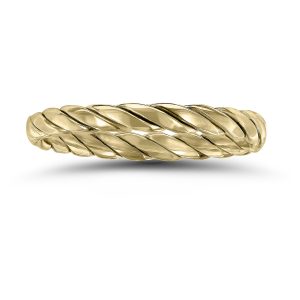 1.7MM Braided Rope Twist Wedding Band in 14K Yellow Gold- WBU58840
