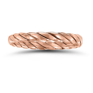 1.7MM Braided Rope Twist Wedding Band in 14K Rose Gold- WBU58842