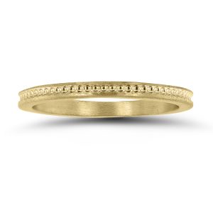 Thin 1.5MM Wedding Band in 14K Yellow Gold- WBU58831