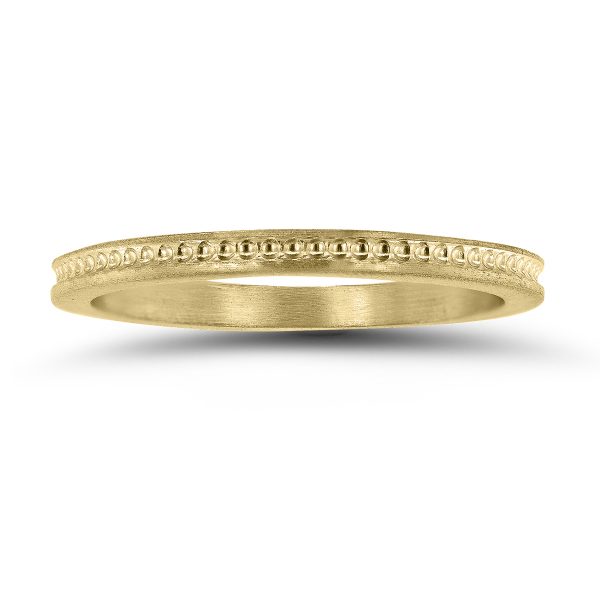 Thin 1.5MM Wedding Band in 14K Yellow Gold- WBU58831