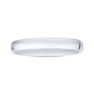 Platinum 3mm Domed Comfort Fit Wedding Band- WBU59233