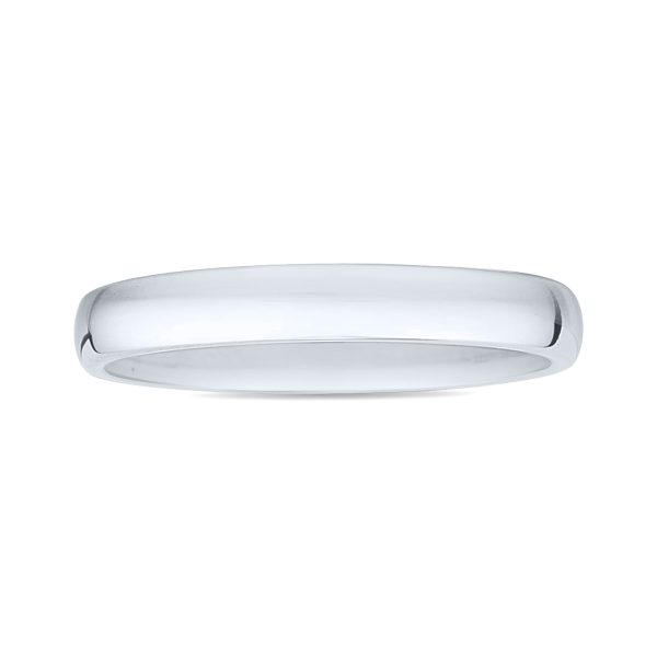Platinum 3mm Domed Comfort Fit Wedding Band- WBU59233