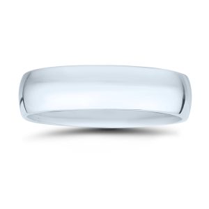 Platinum 6mm Domed Comfort Fit Wedding Band- WBU59236