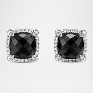 9mm Chatelaine Stud Earrings with Diamonds- sku164542308