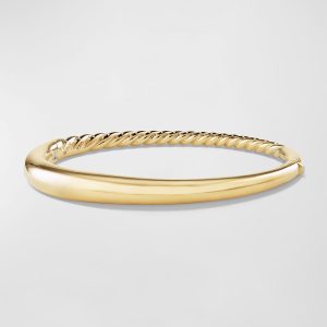 6.5mm Small Pure Form Hinge Bracelet in 18K Gold- sku168380669