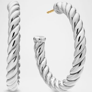 Cable Classics Hoop Earrings- sku140530692