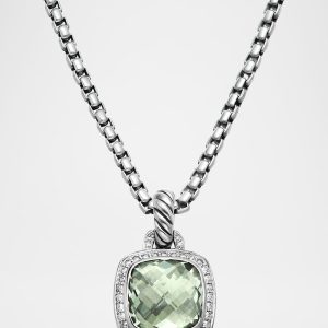 Albion Pendant with Diamonds in Silver, 15.3mm- sku170371468