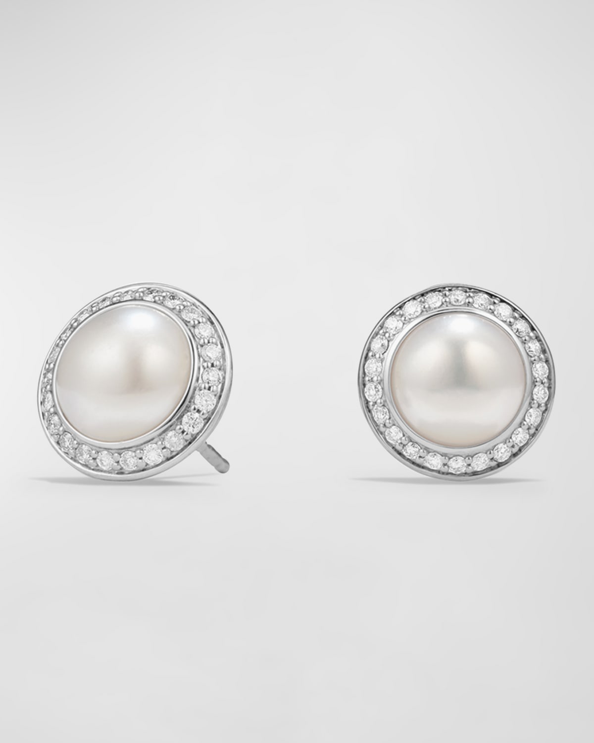 Cerise Pearl Earring with Diamonds- sku162051252