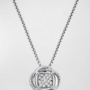 Infinity Pendant with Diamonds on Chain- sku106700521