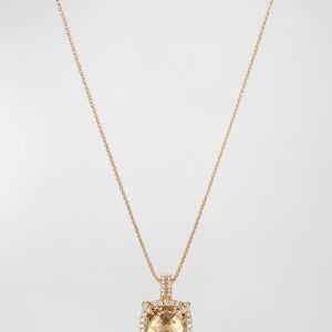 9mm Chatelaine Pave Bezel Necklace- sku194640032