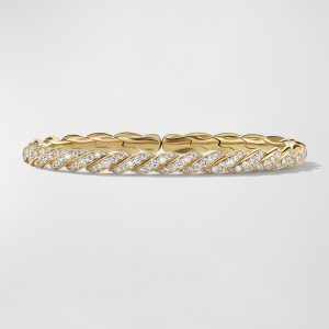 Paveflex 18k Gold & Diamond Bracelet, Size L- sku181390192