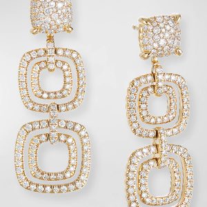 Chatelaine 18k Gold Diamond 3-Drop Earrings- sku183301020