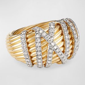 Helena 18k Diamond Large Domed Ring, Size 6- sku186550036
