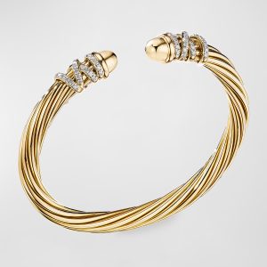 Helena Dome Bracelet with Diamonds, Size L- sku193250007