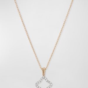 Cable Collectibles 18k Gold Quatrefoil Necklace- sku167754595