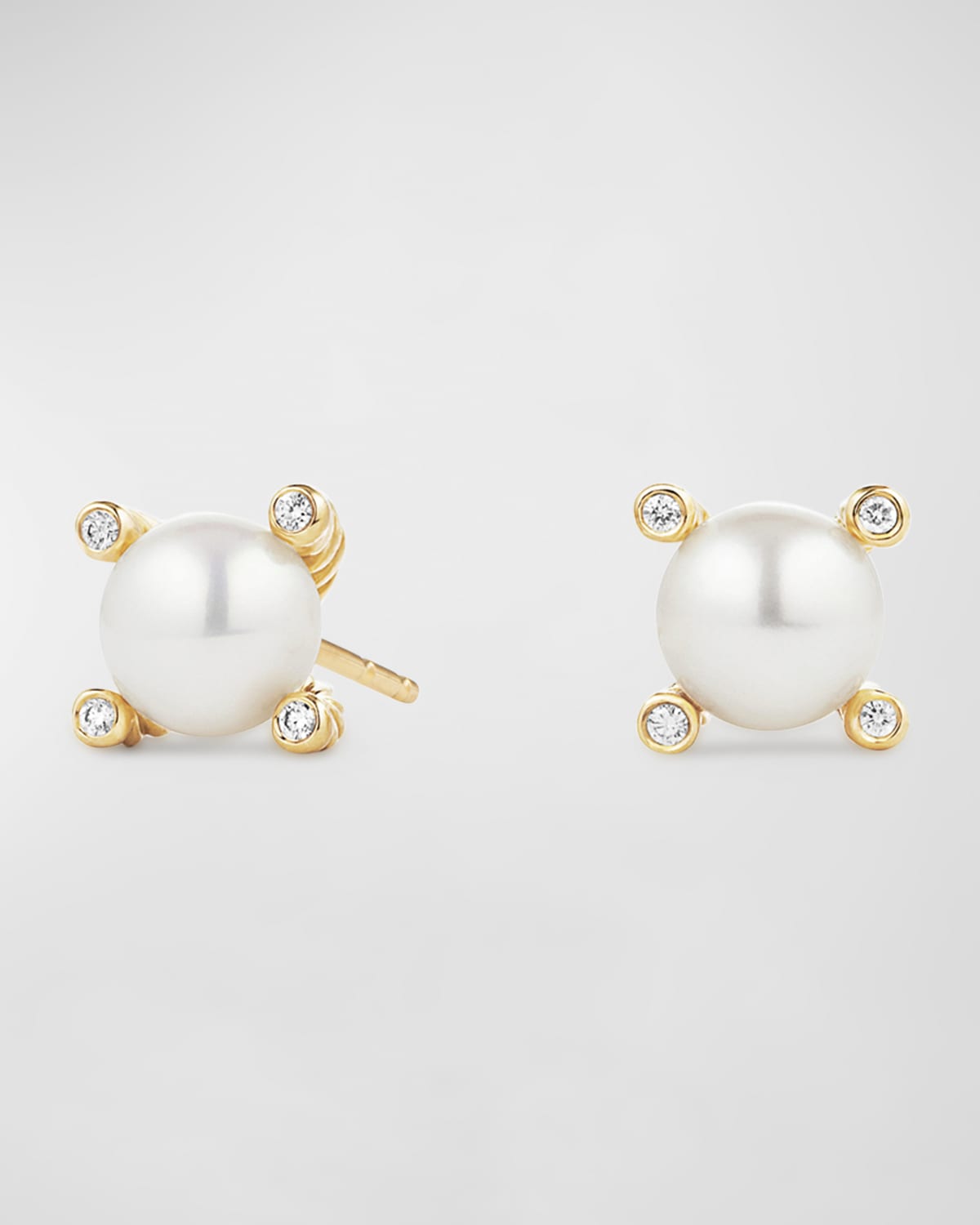 Cable Collectibles 18k Diamond & Pearl Stud Earrings- sku167631629