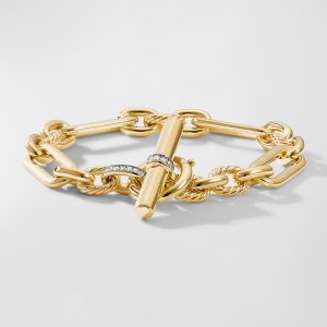 Lexington Chain Bracelet with Diamonds in 18K Gold, 9.8mm Size S- sku197620003