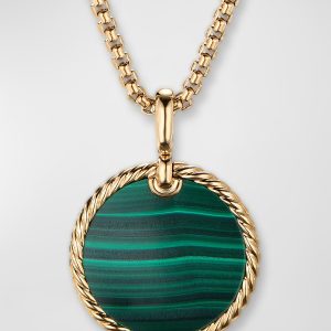 DY Elements Disc Pendant in 18K Gold, 24mm- sku197610027