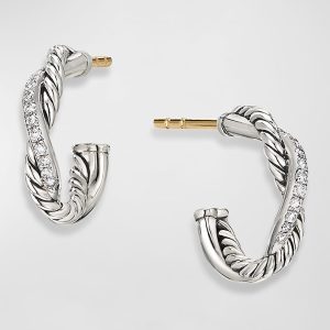 Petite Pave Infinity Huggie Earrings- sku199010526