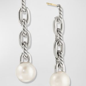 Madison Pearl Long Drop Earrings- sku199002822