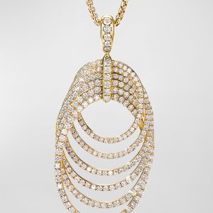 Origami Full Pave Necklace, 32"L- sku200211986