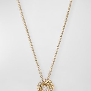 18mm Pave Infinity Pendant Necklace- sku200180007