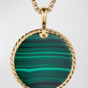 DY Elements Disc Pendant in 18K Gold, 32mm- sku200601891