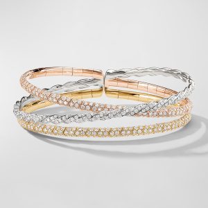 3-Row Paveflex Bracelet with Diamonds- sku207792743