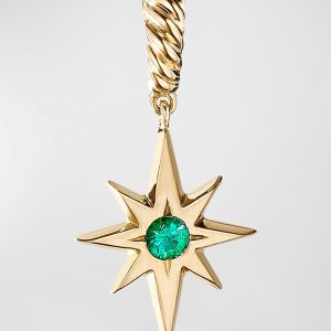 North Star Birthstone Pendant in 18K Gold, 15mm- sku205920025